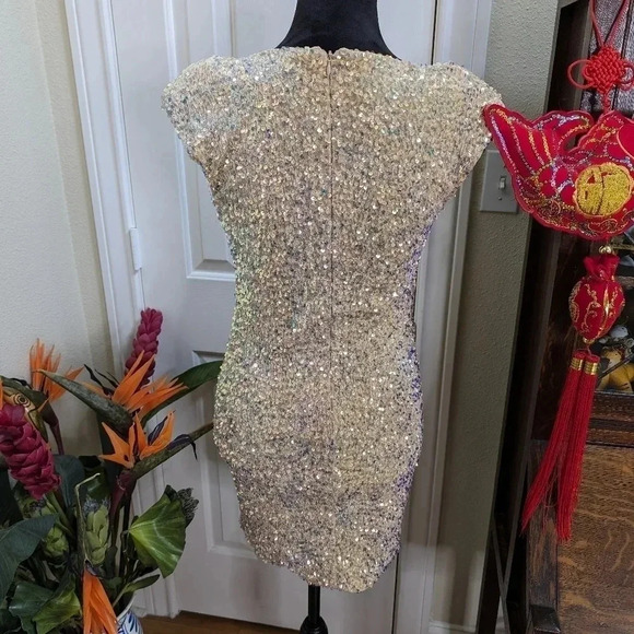 Astr Beige Mini Dress - Picture 4 of 7